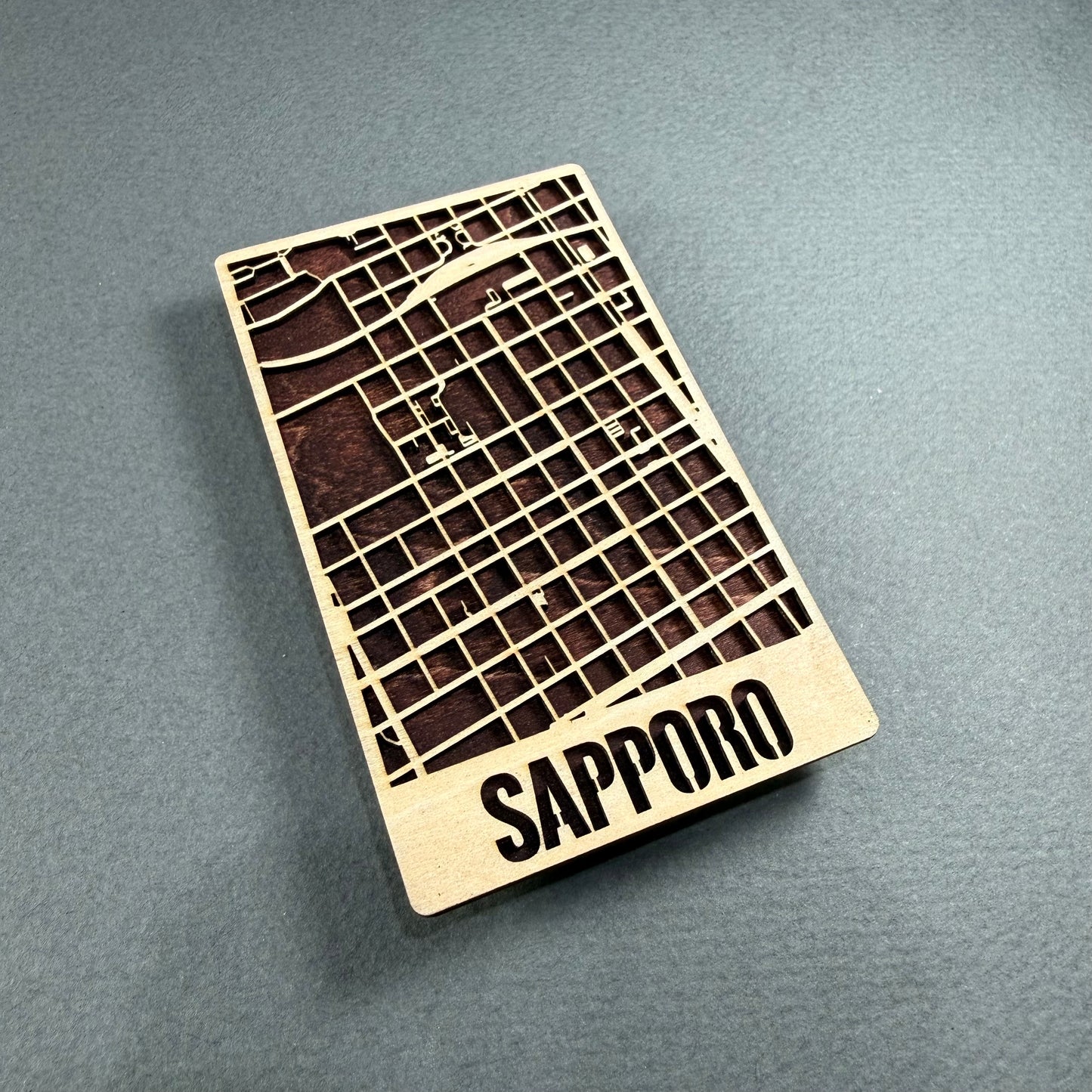 Sapporo Mini Map - Wood