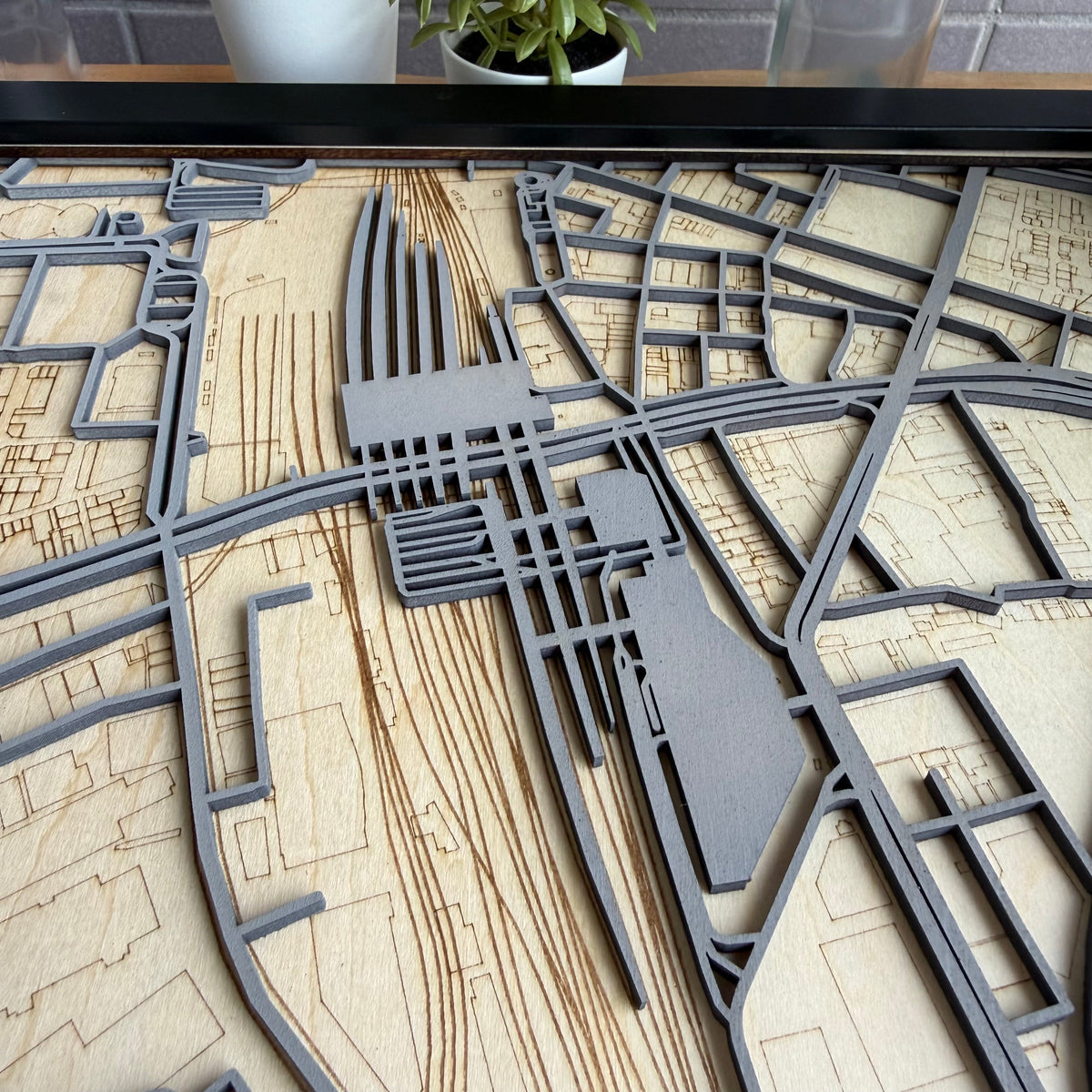 Shinjuku Station Wood Map
