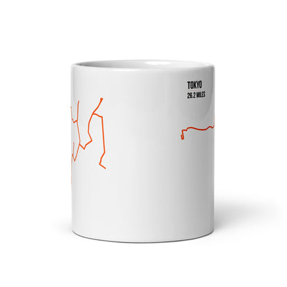 Tokyo 26.2 Miles – Running Route Coffee Mug