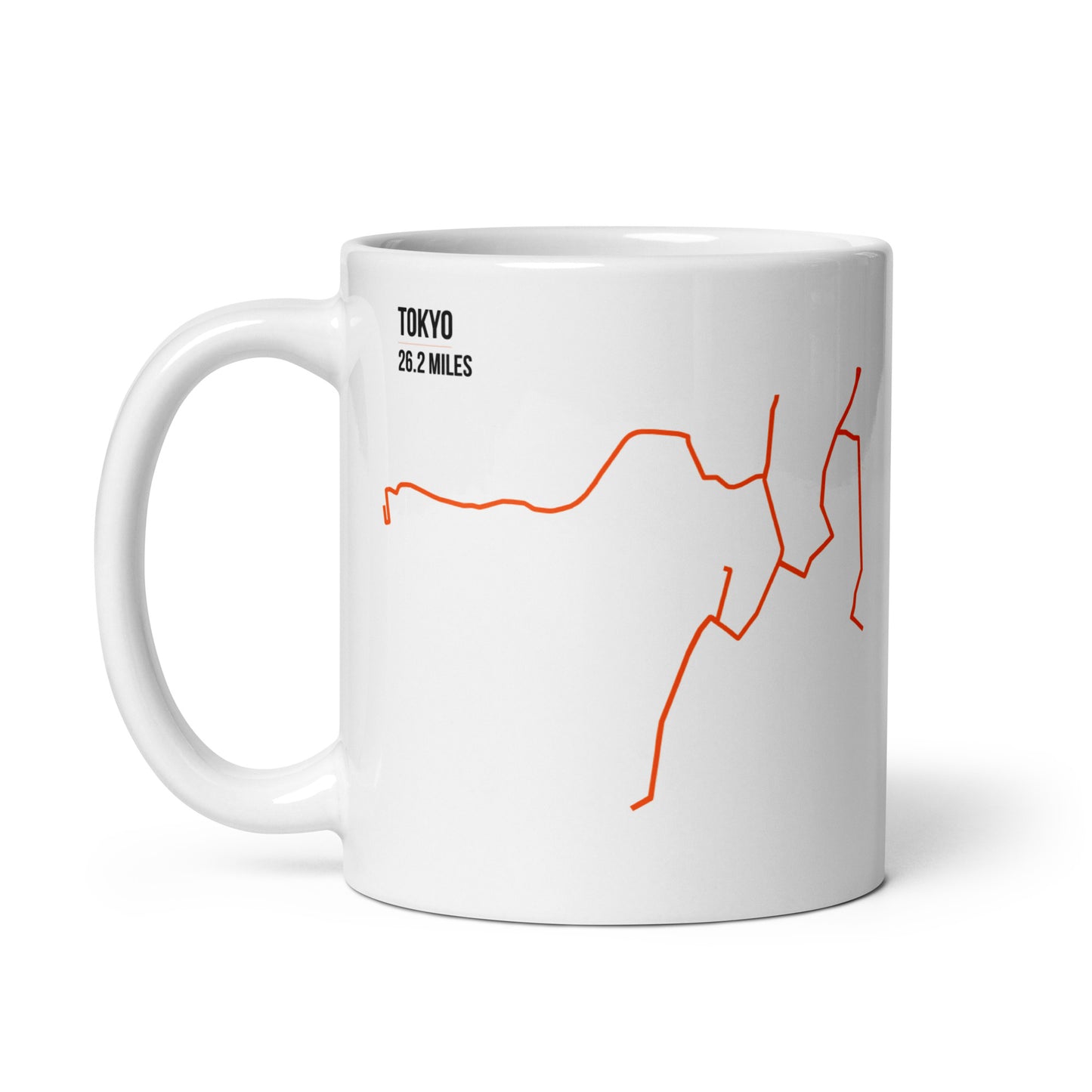 Tokyo 26.2 Miles – Running Route Coffee Mug