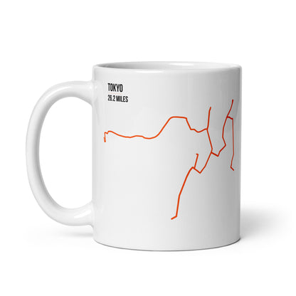 Tokyo 26.2 Miles – Running Route Coffee Mug