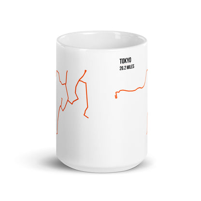 Tokyo 26.2 Miles – Running Route Coffee Mug