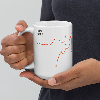 Tokyo 26.2 Miles – Running Route Coffee Mug