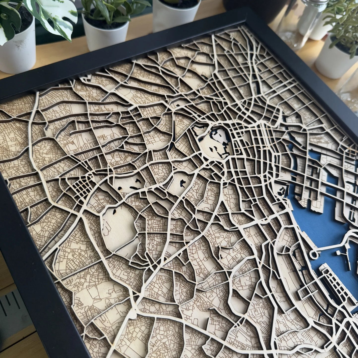 Tokyo City Map – Handcrafted Wooden Wall Art