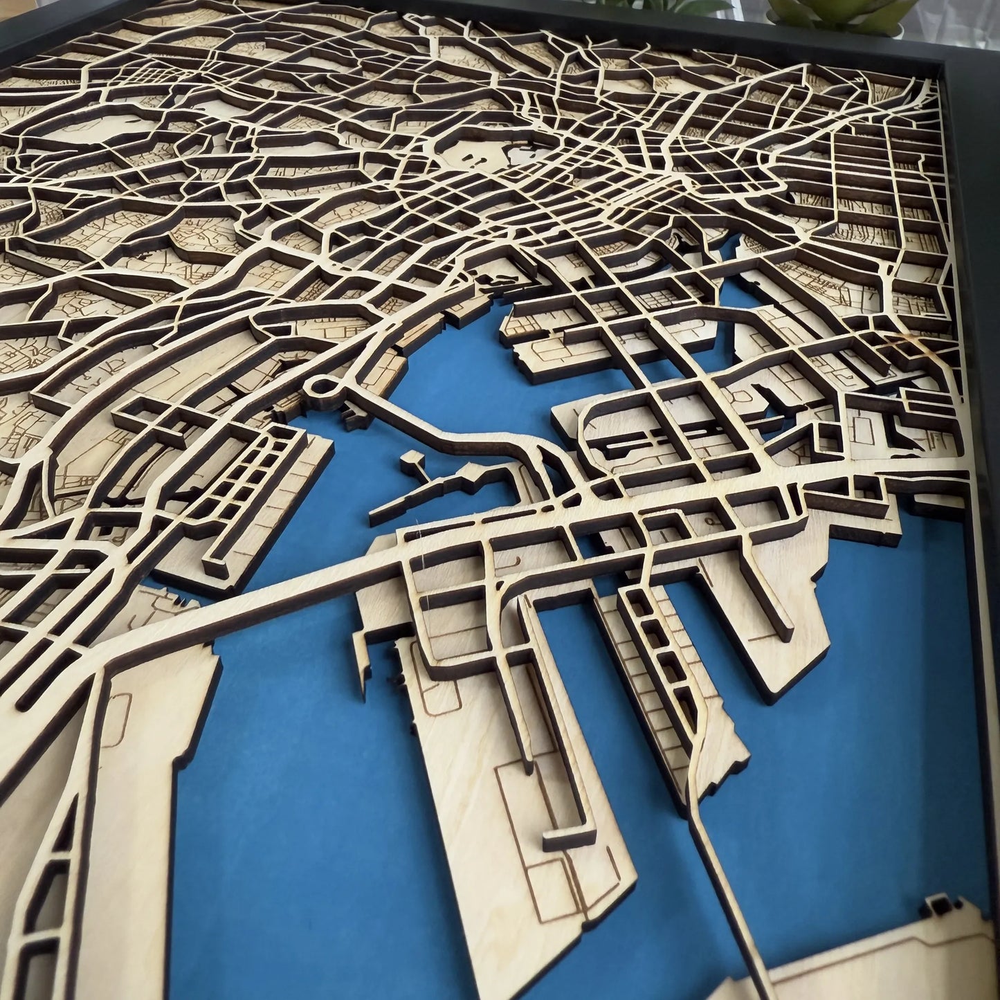 Tokyo City Map – Handcrafted Wooden Wall Art