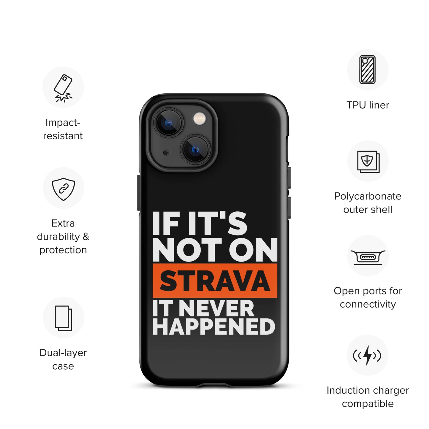 If It’s Not on Strava, It Never Happened – Tough iPhone® Case