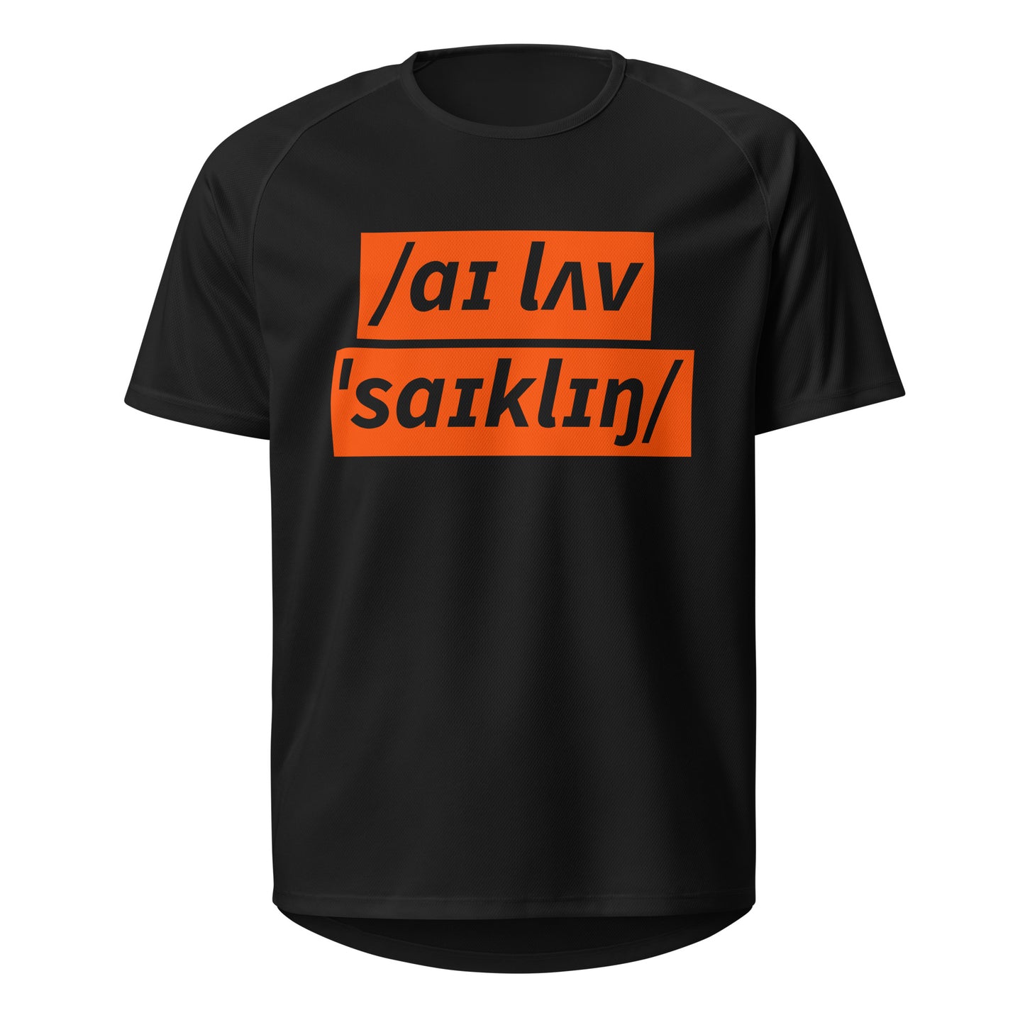 I Love Cycling Sports Jersey, Adult Cyclist