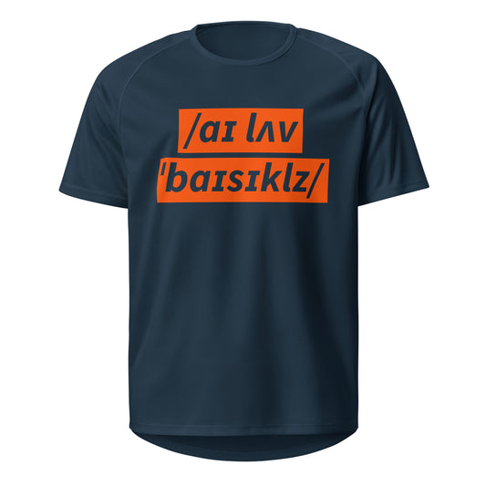 I Love Bicycles – Cycling Sports Jersey (Adult)