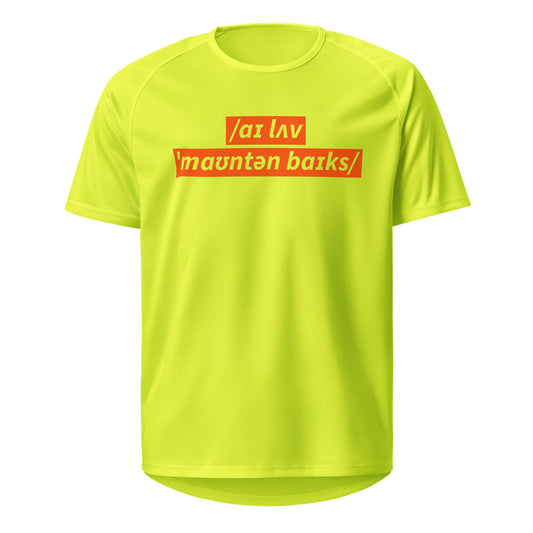 I Love Mountain Bikes Sports Jersey, Adult K20