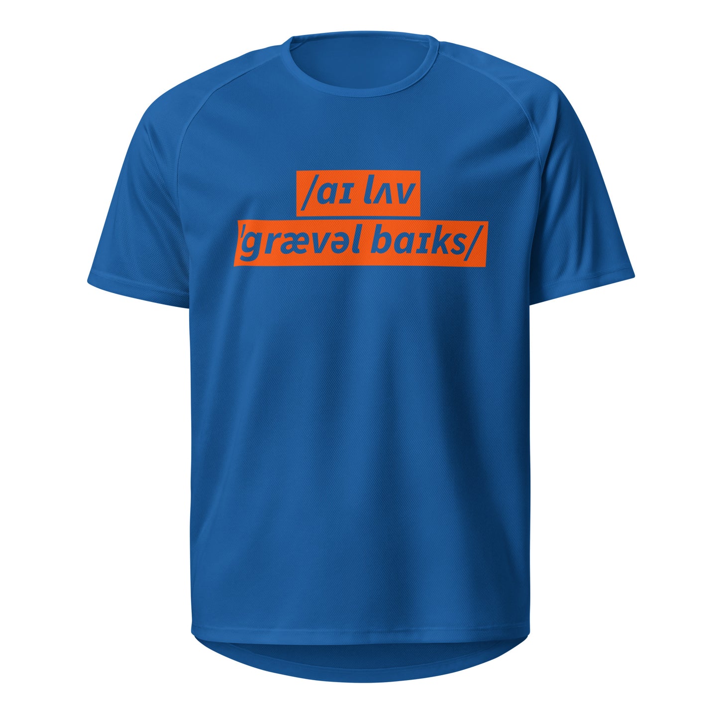 I Love Gravel Bikes Sports Jersey, Adult Cyclist