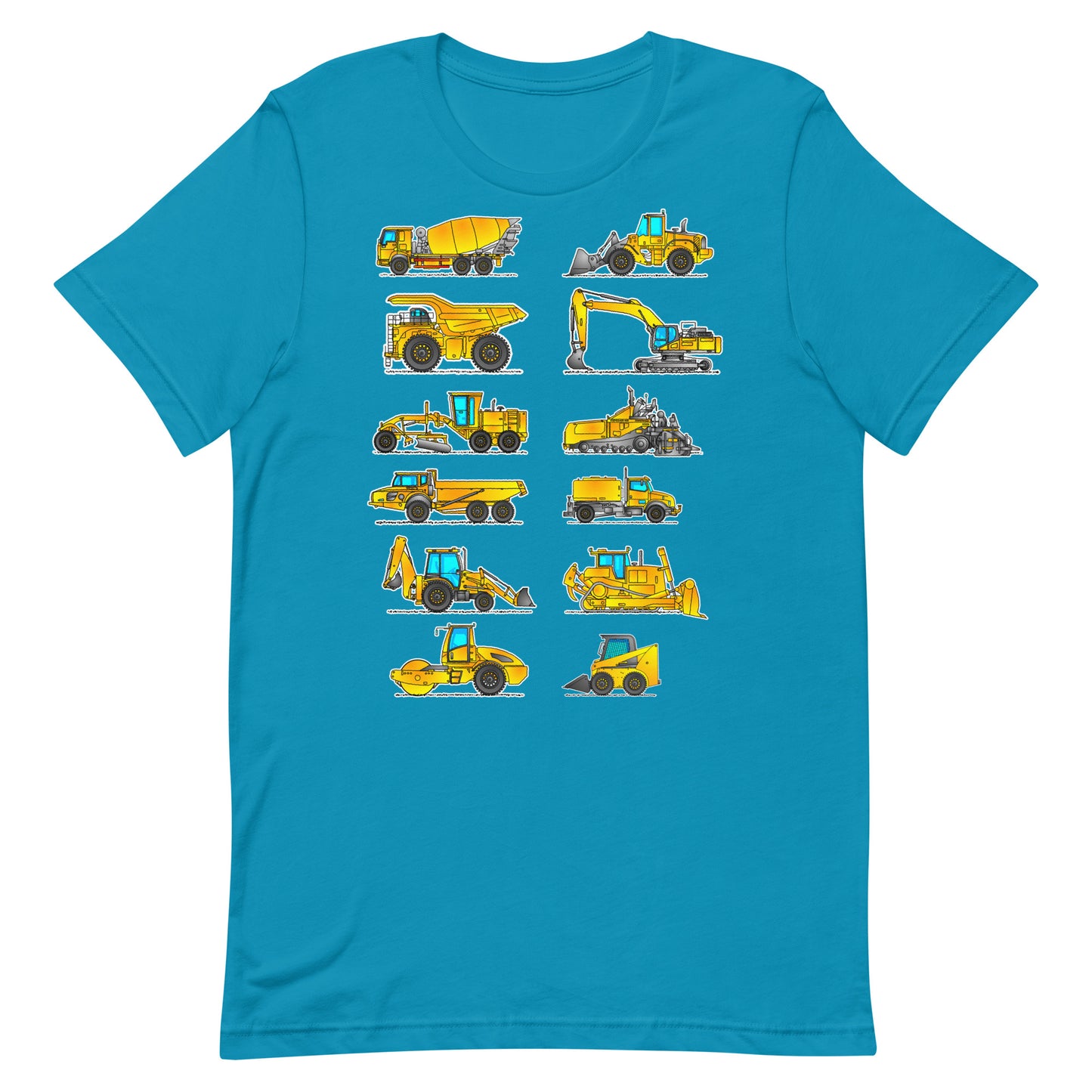 Construction Vehicles T-Shirt, Adult