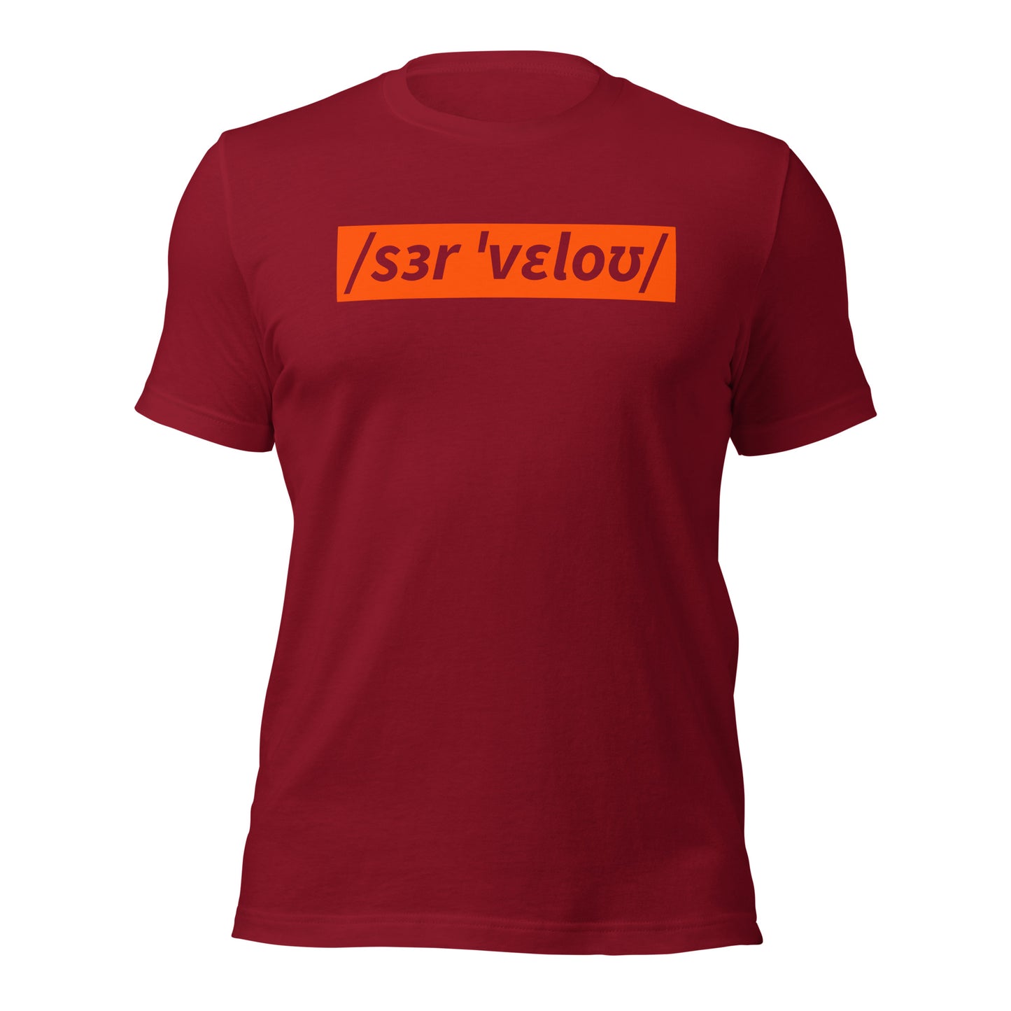 Sir Velo Bicycle T-Shirt, Adult Cyclist, Phonetic Spelling