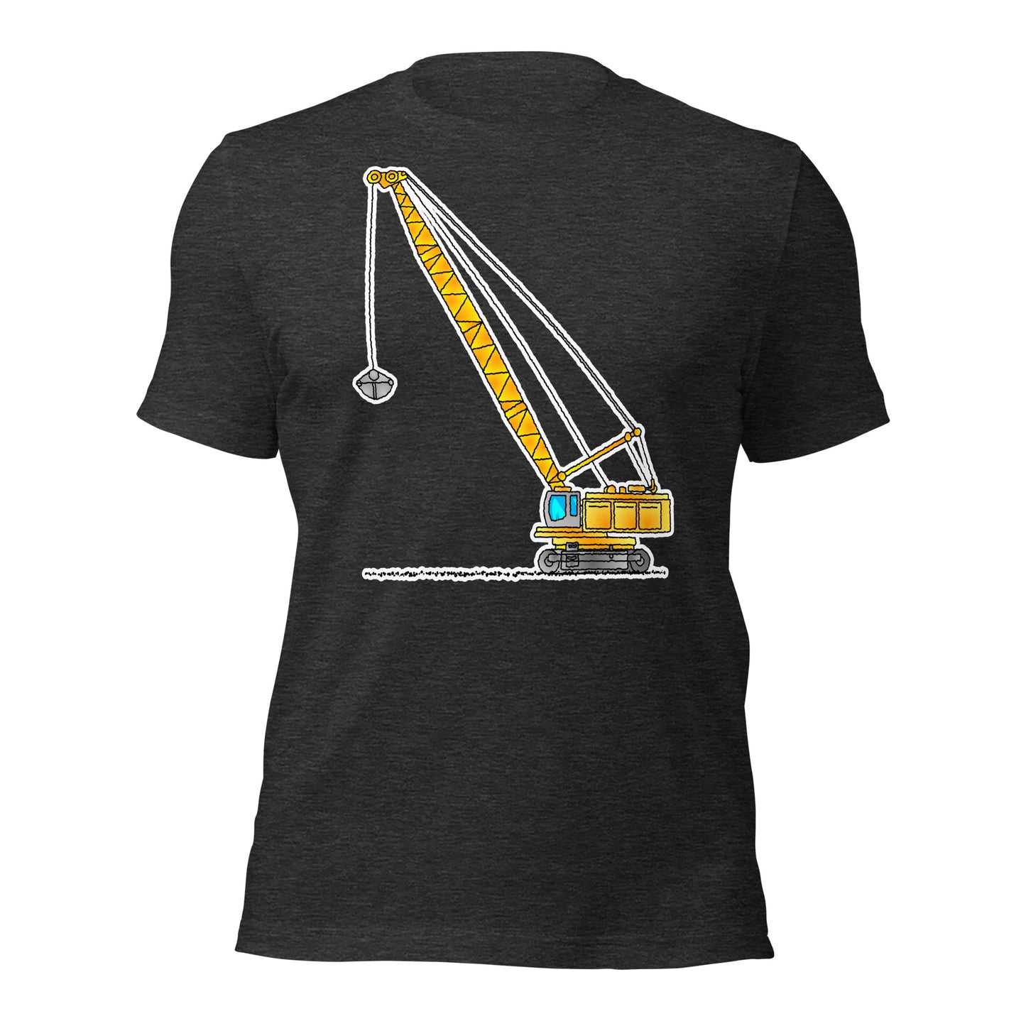 Yellow Crawler Crane T-Shirt, Adult AT019