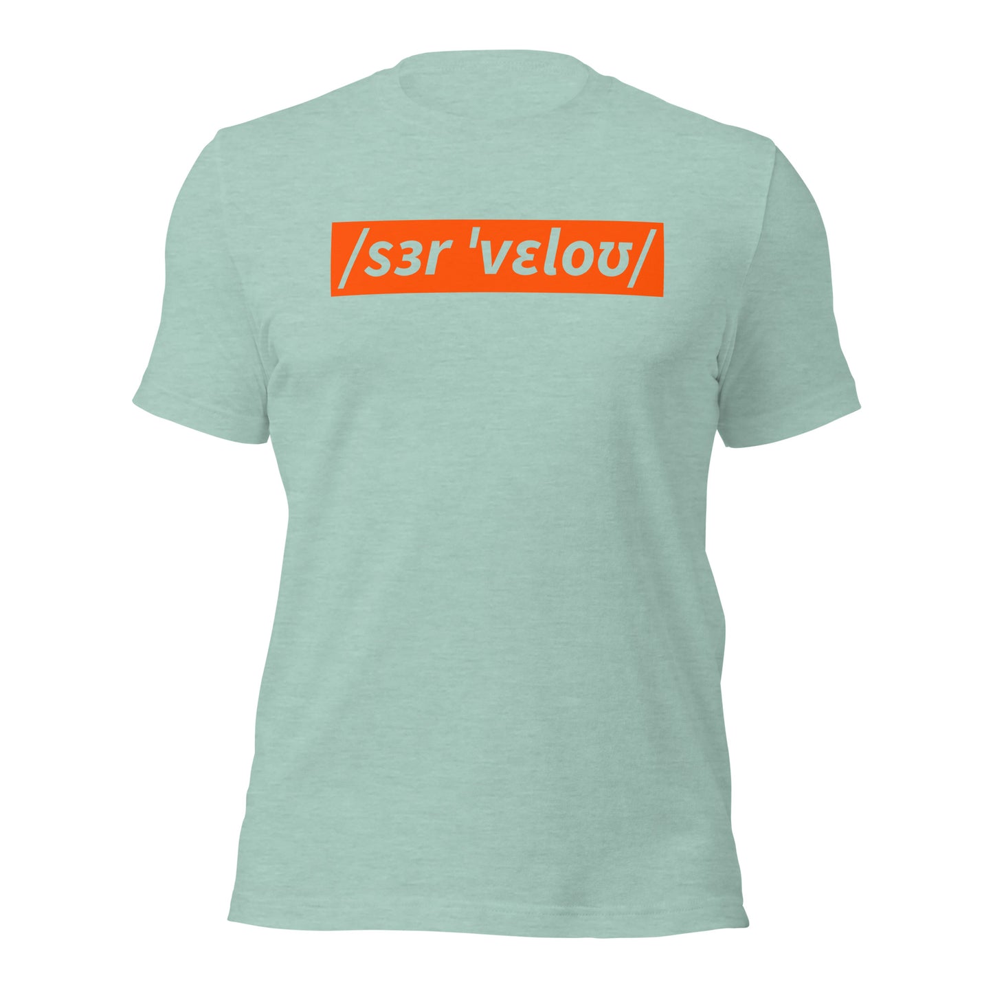 Sir Velo Bicycle T-Shirt, Adult Cyclist, Phonetic Spelling