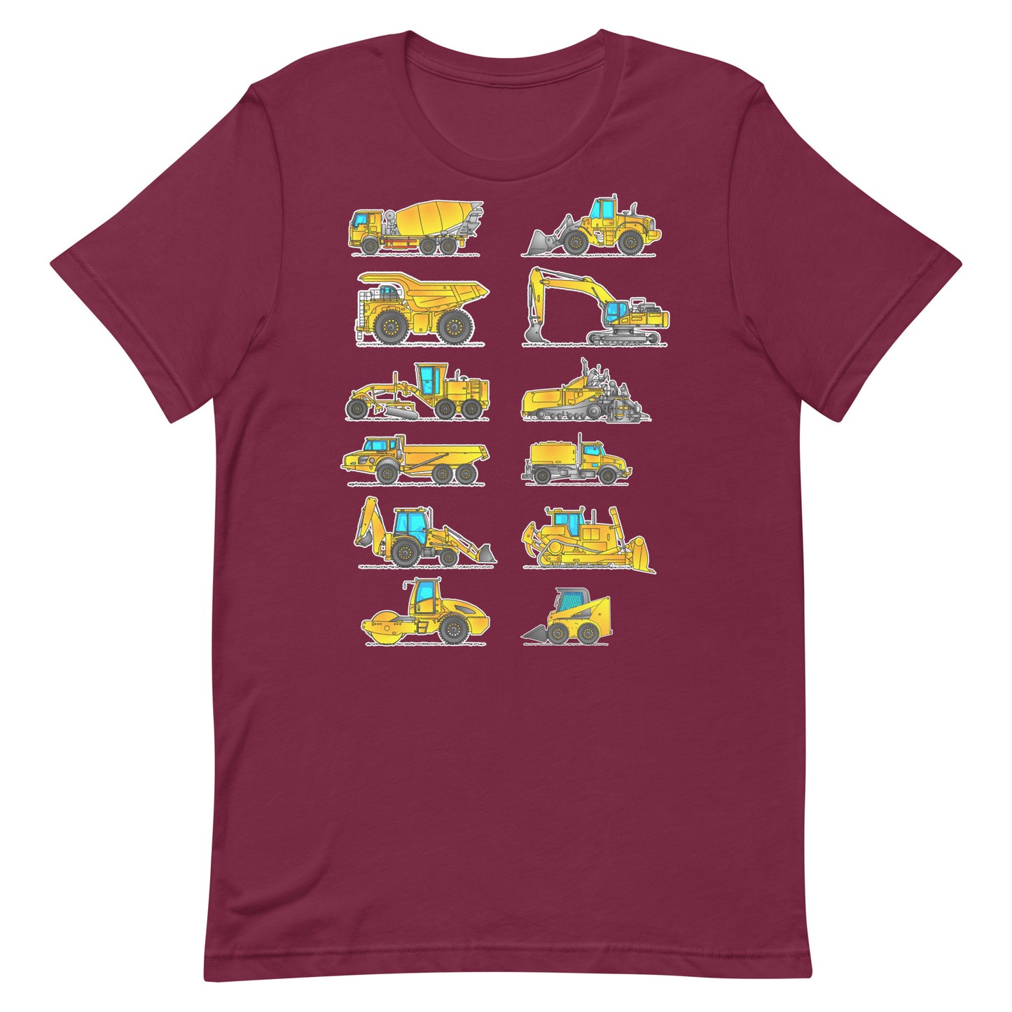 Construction Vehicles T-Shirt, Adult