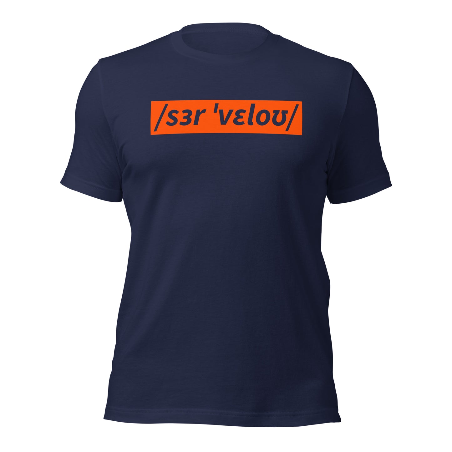 Sir Velo Bicycle T-Shirt, Adult Cyclist, Phonetic Spelling