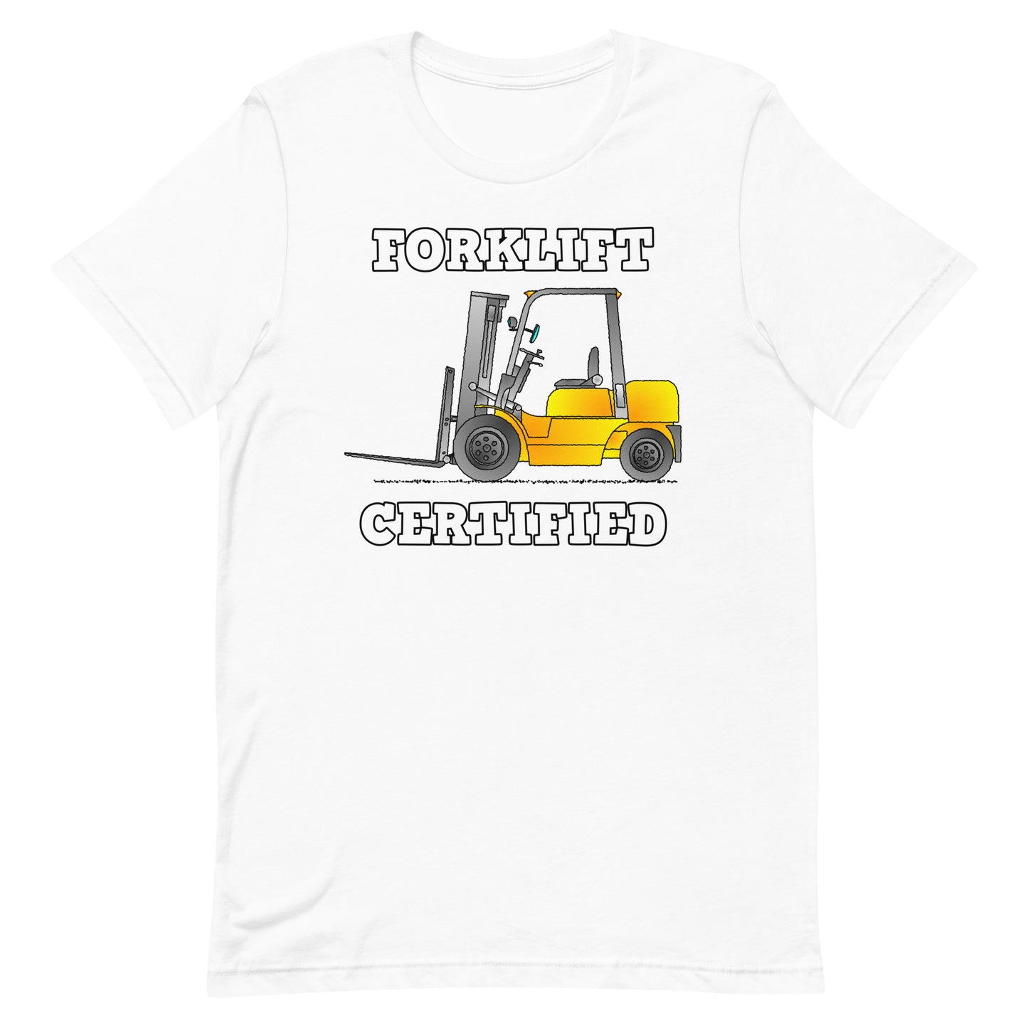 Forklift Certified T-Shirt, Forklift Truck Operator, Funny Tee
