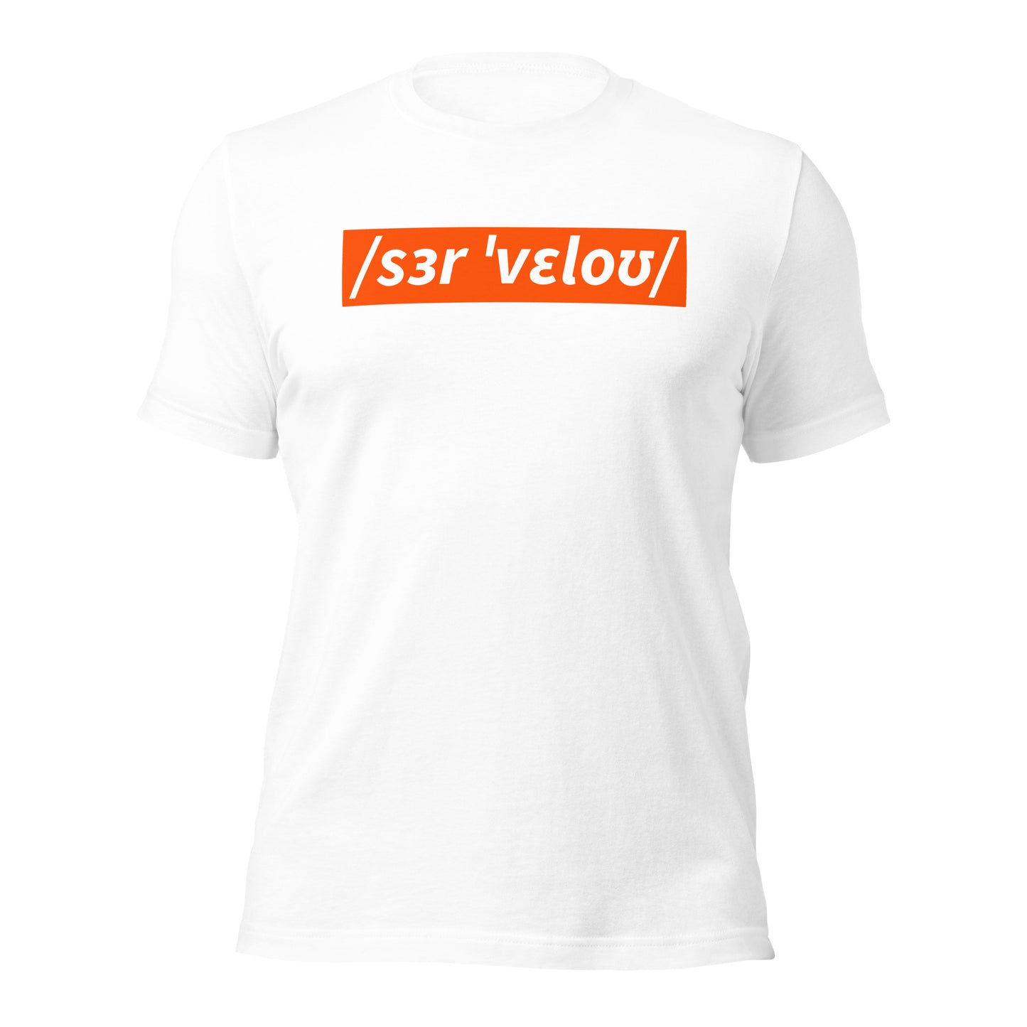 Sir Velo Bicycle T-Shirt, Adult Cyclist, Phonetic Spelling
