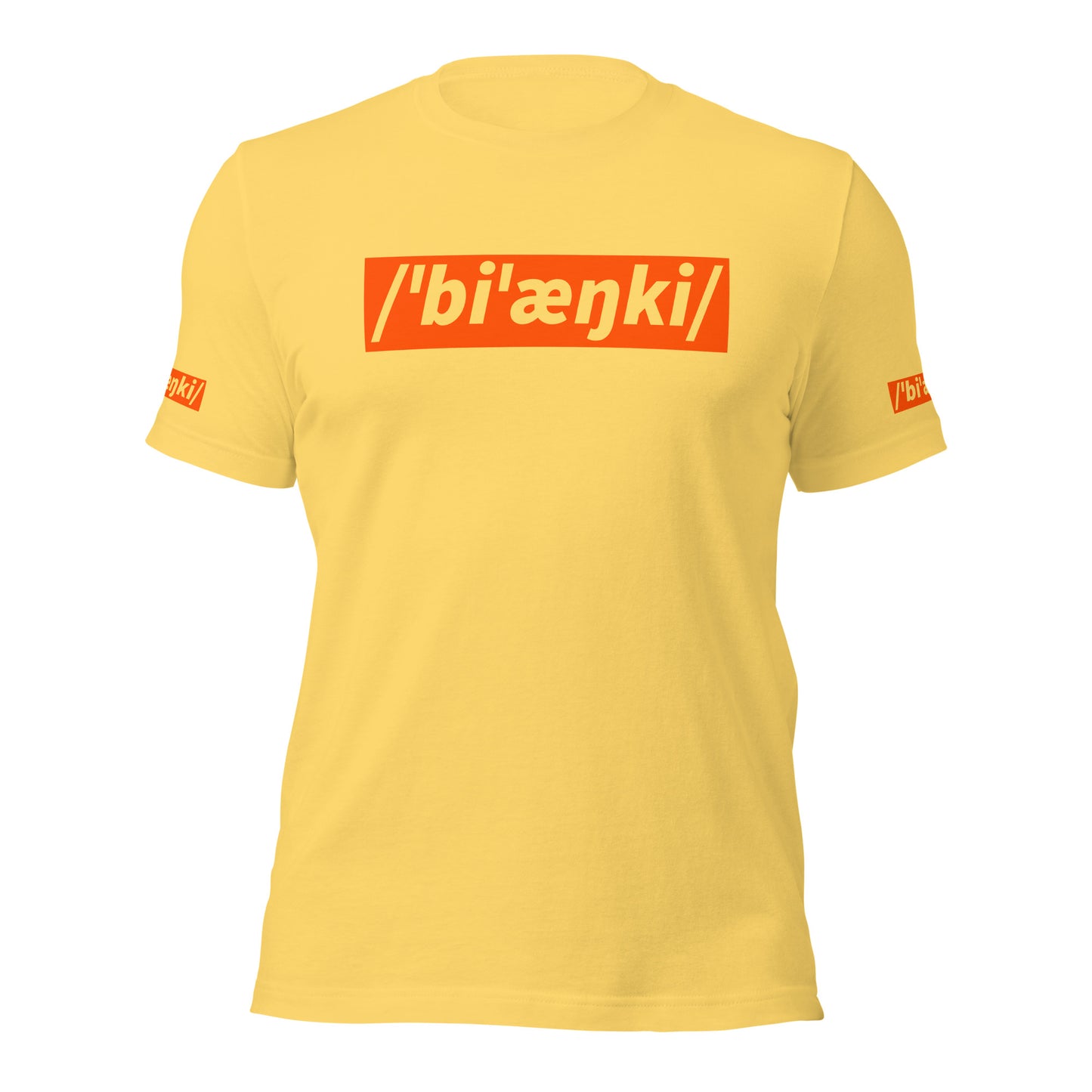 Bianchi Bicycle T-Shirt, Adult, Phonetic Spelling AT004