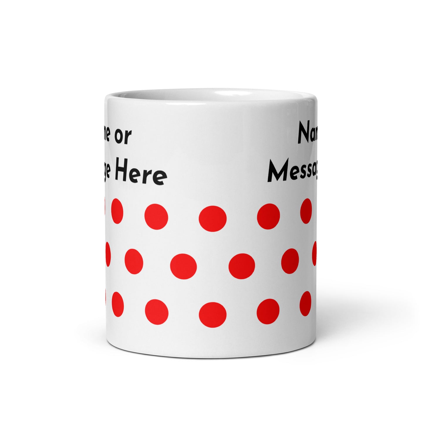 Personalised Polkadot Cyclist Mug