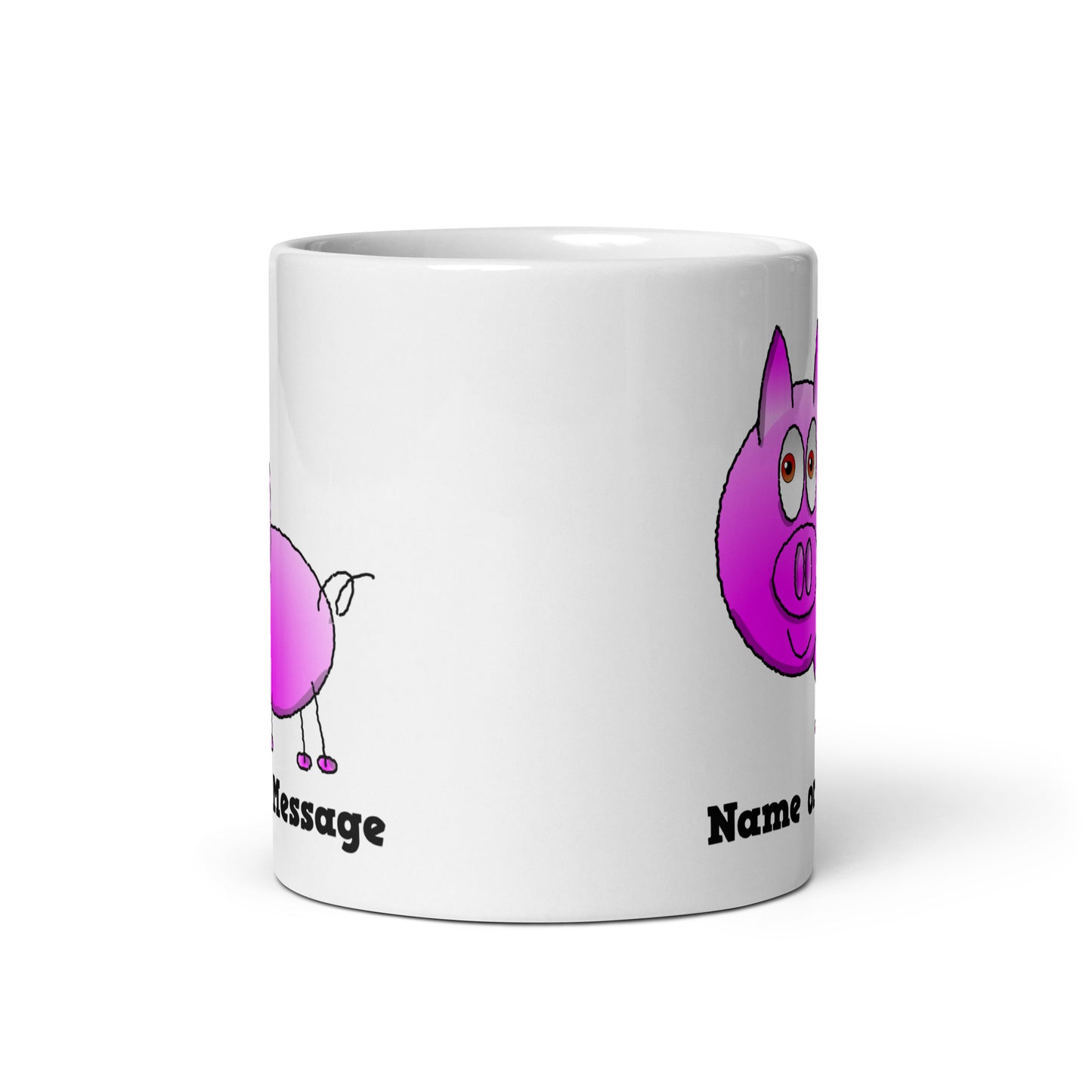 Personalized Pink Piglet Mug