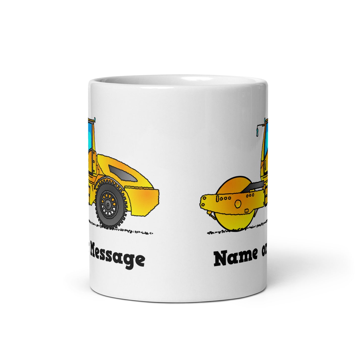 Personalized Yellow Compact Roller Mugs