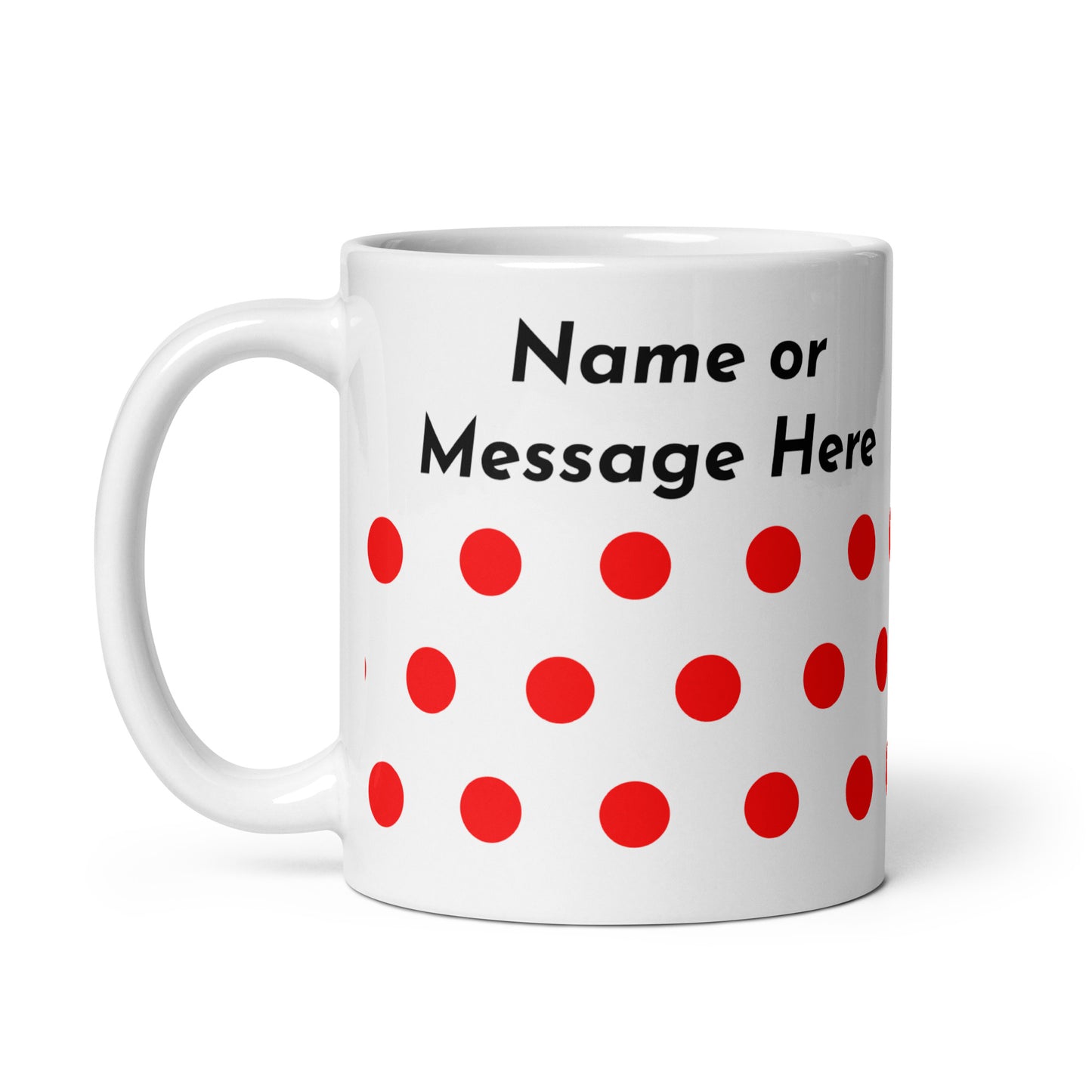 Personalised Polkadot Cyclist Mug