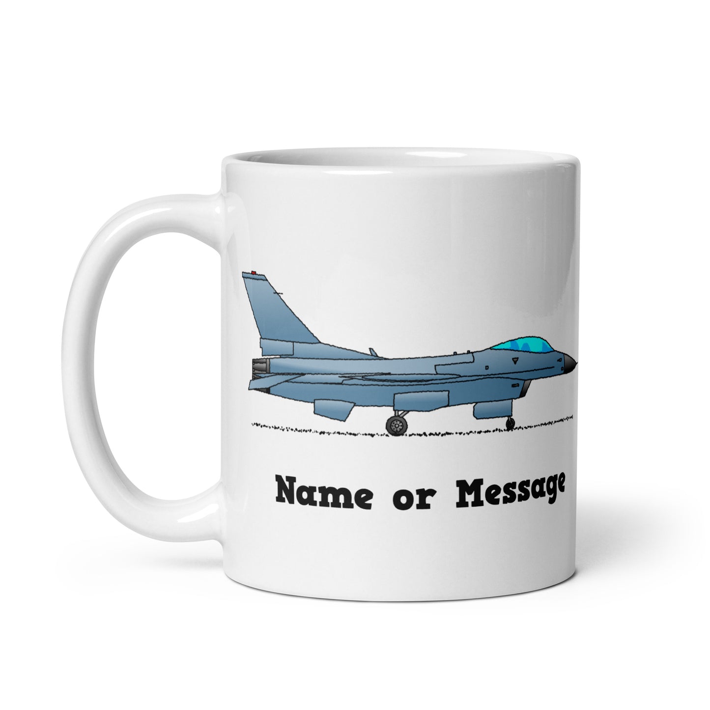 Personalized Fighter Jet Mug