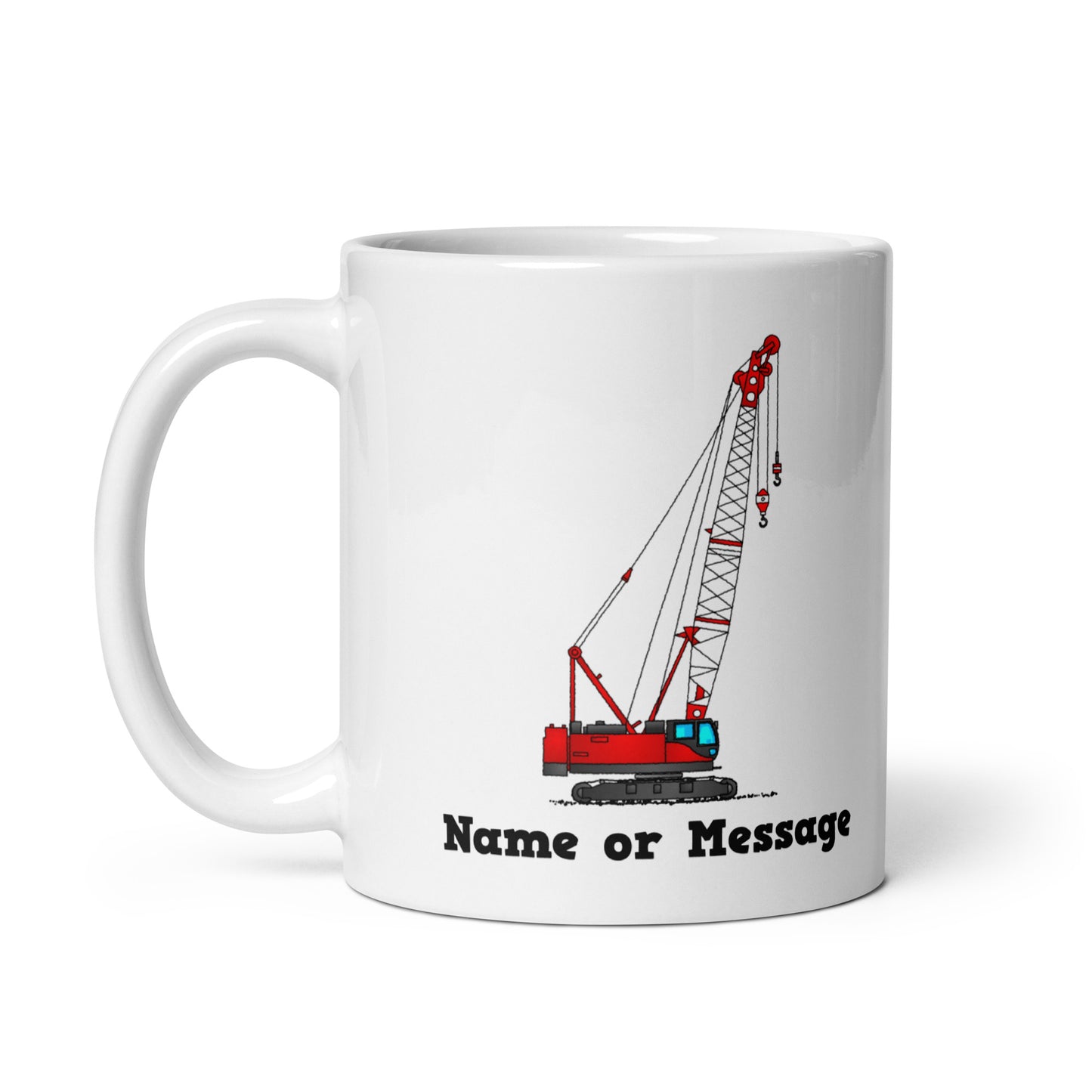 Personalized Red Crawler Crane Mug