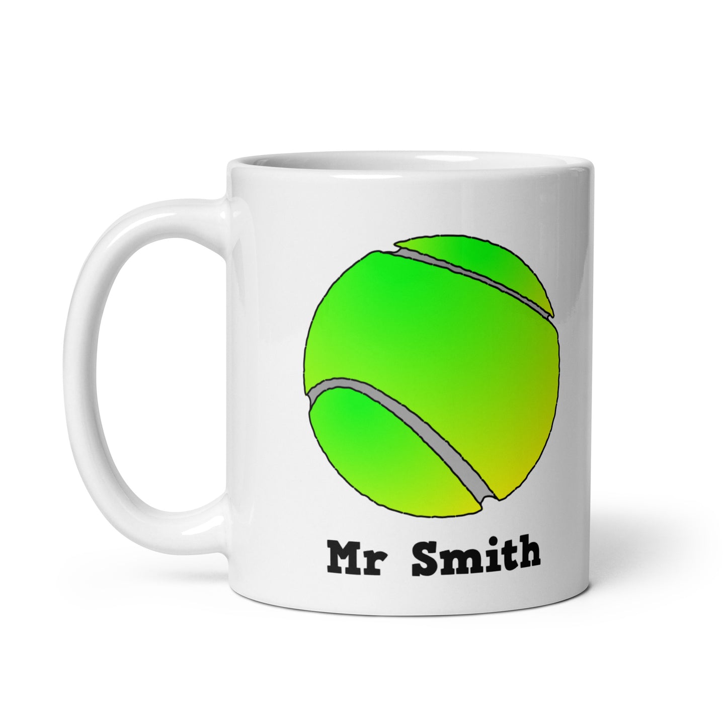 Personalized Tennis Balls Mug - Custom Gift for Tennis Players and Coaches