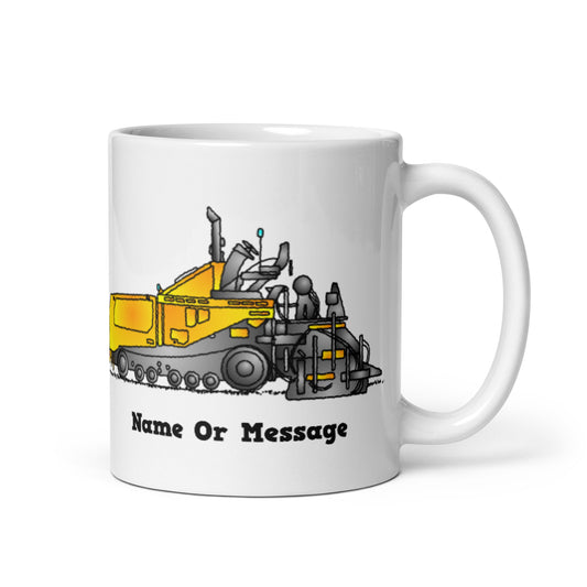 Personalized Asphalt Paver Mug