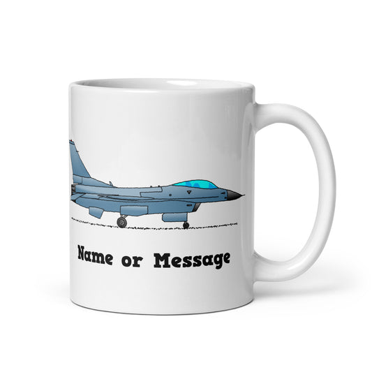 Personalized Fighter Jet Mug