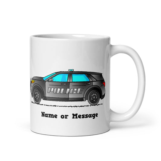 Personalized Police Patrol Car Mug