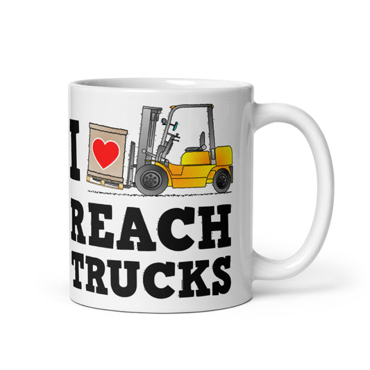 I Heart Reach Trucks Valentines Mug
