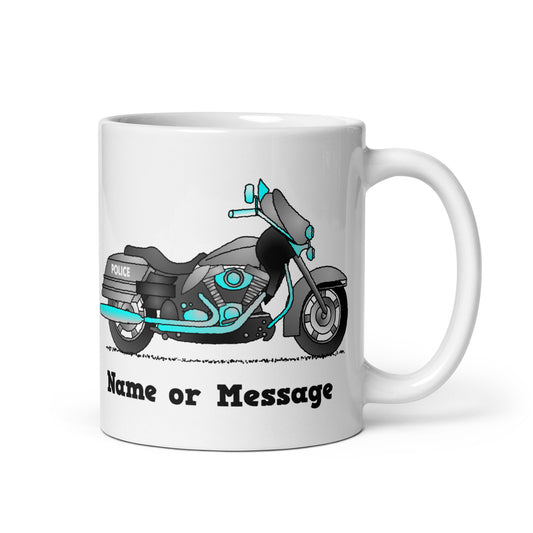 Personalized Police Motorbike Mug