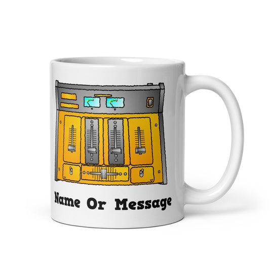 Personalised Gold DJ Mixer Mug