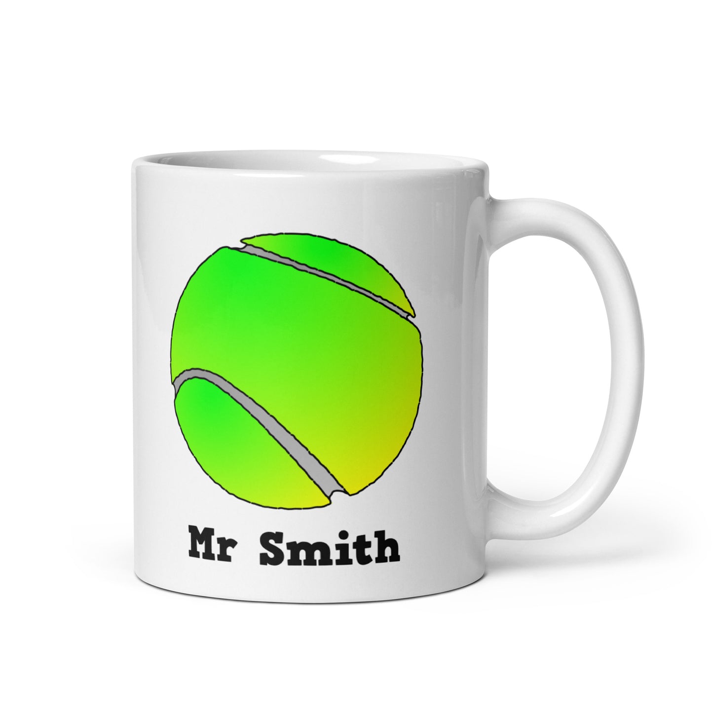Personalized Tennis Balls Mug - Custom Gift for Tennis Players and Coaches