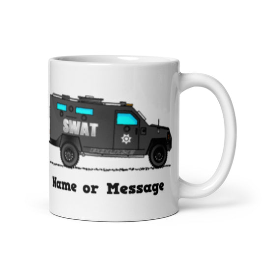 Police SWAT Truck Mug, Personalized M056