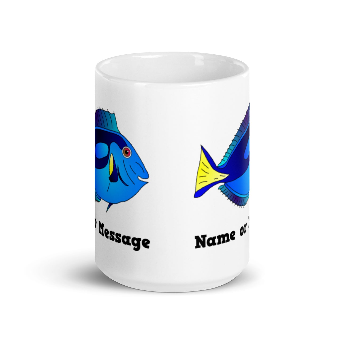 Personalized Blue Fish Mug