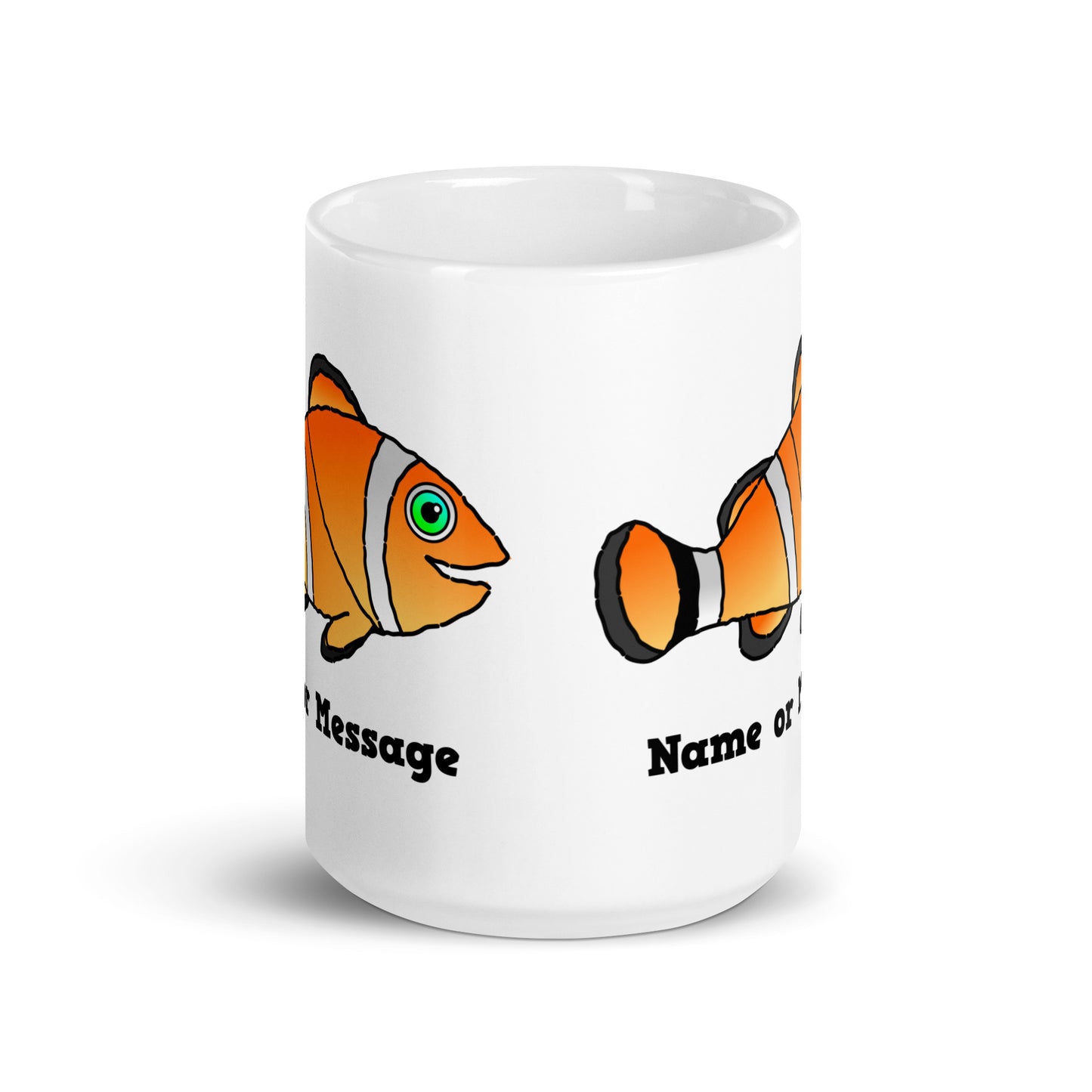 Personalized Orange Clownfish Mug