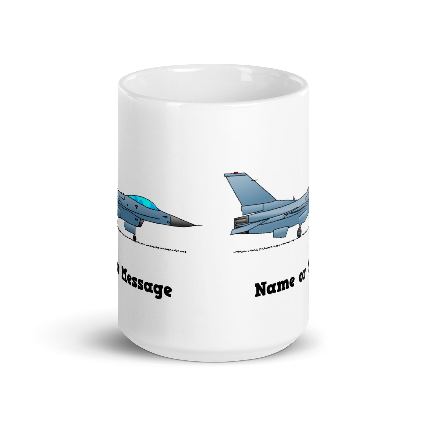 Personalized Fighter Jet Mug