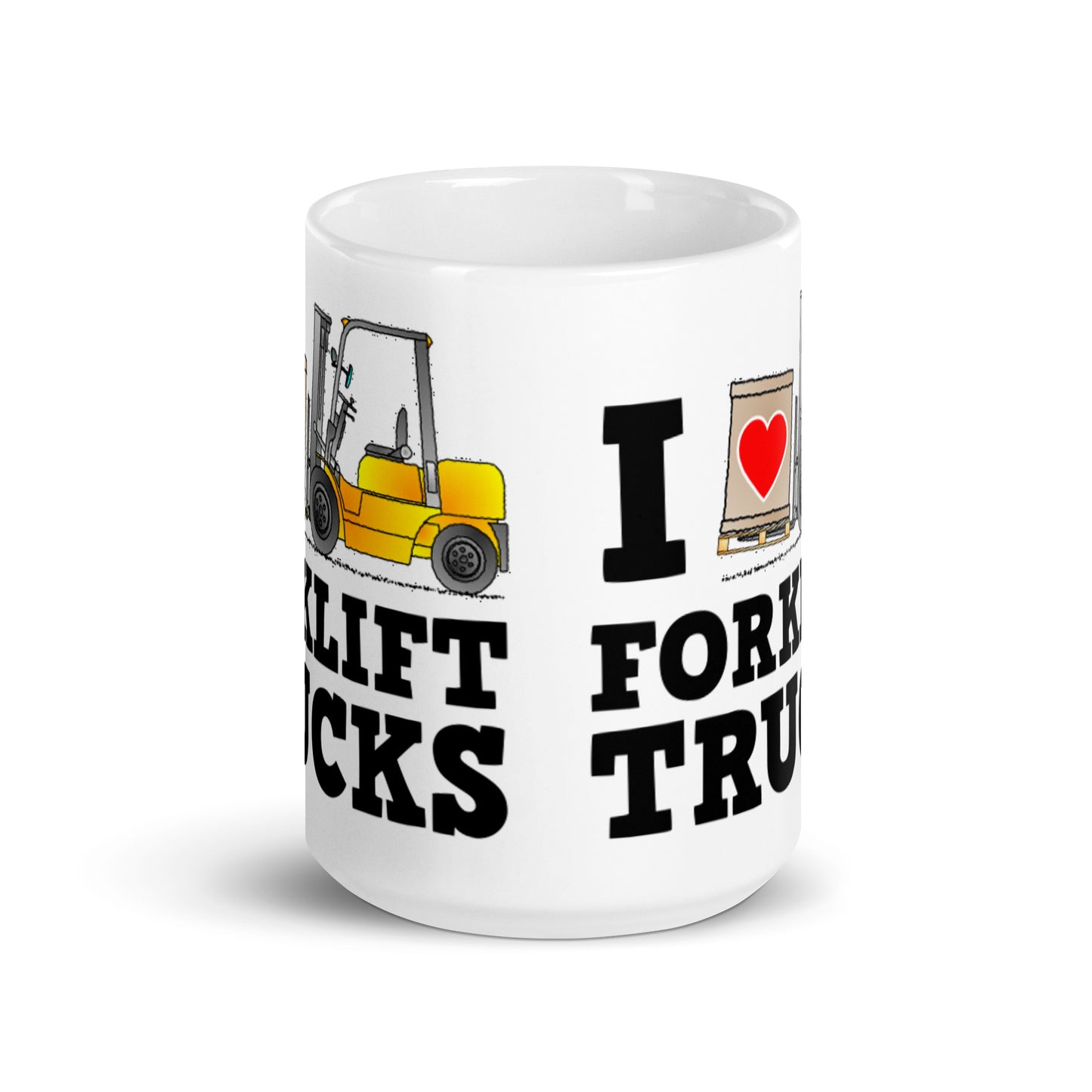 I Love Forklift Trucks Valentine Day Mug