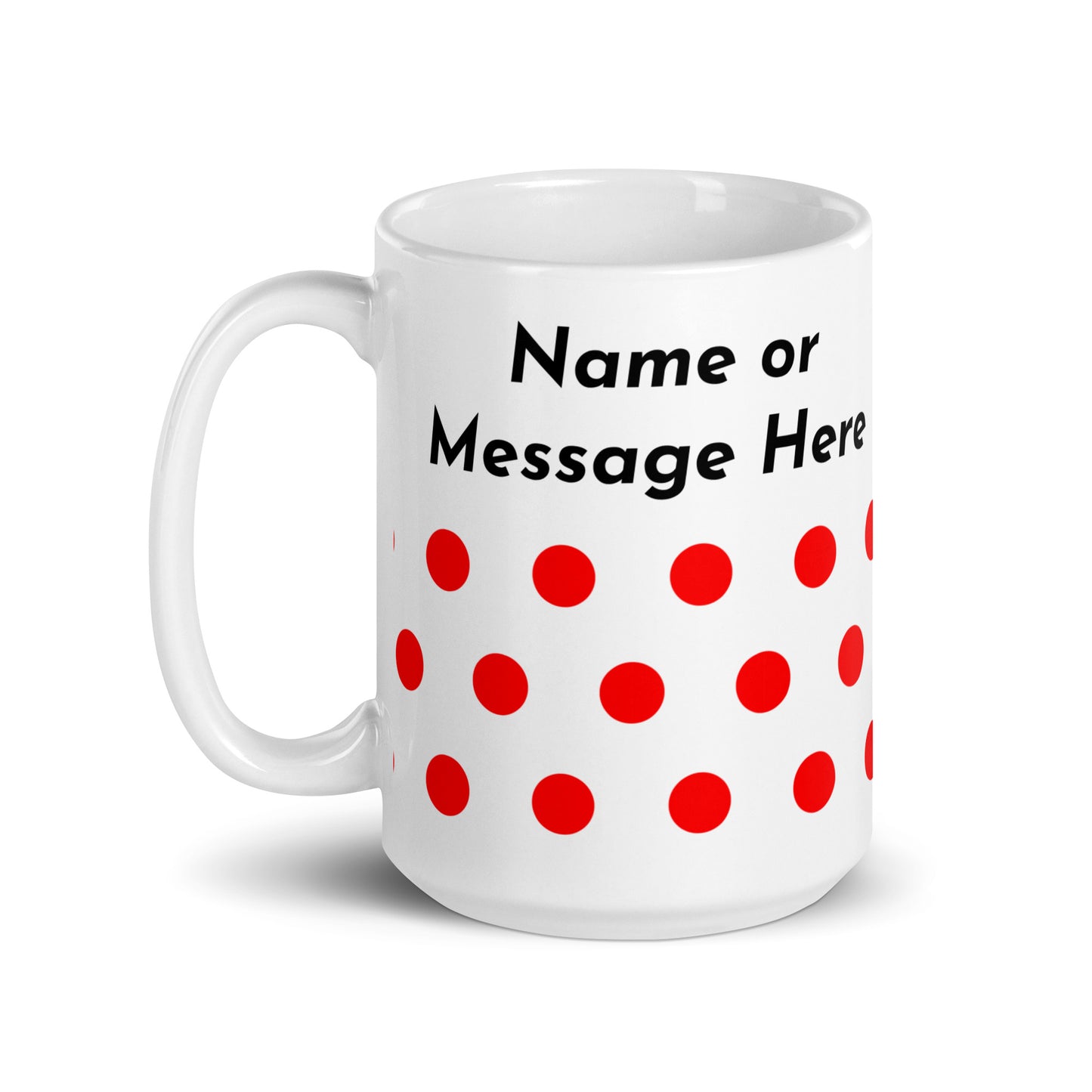 Personalised Polkadot Cyclist Mug