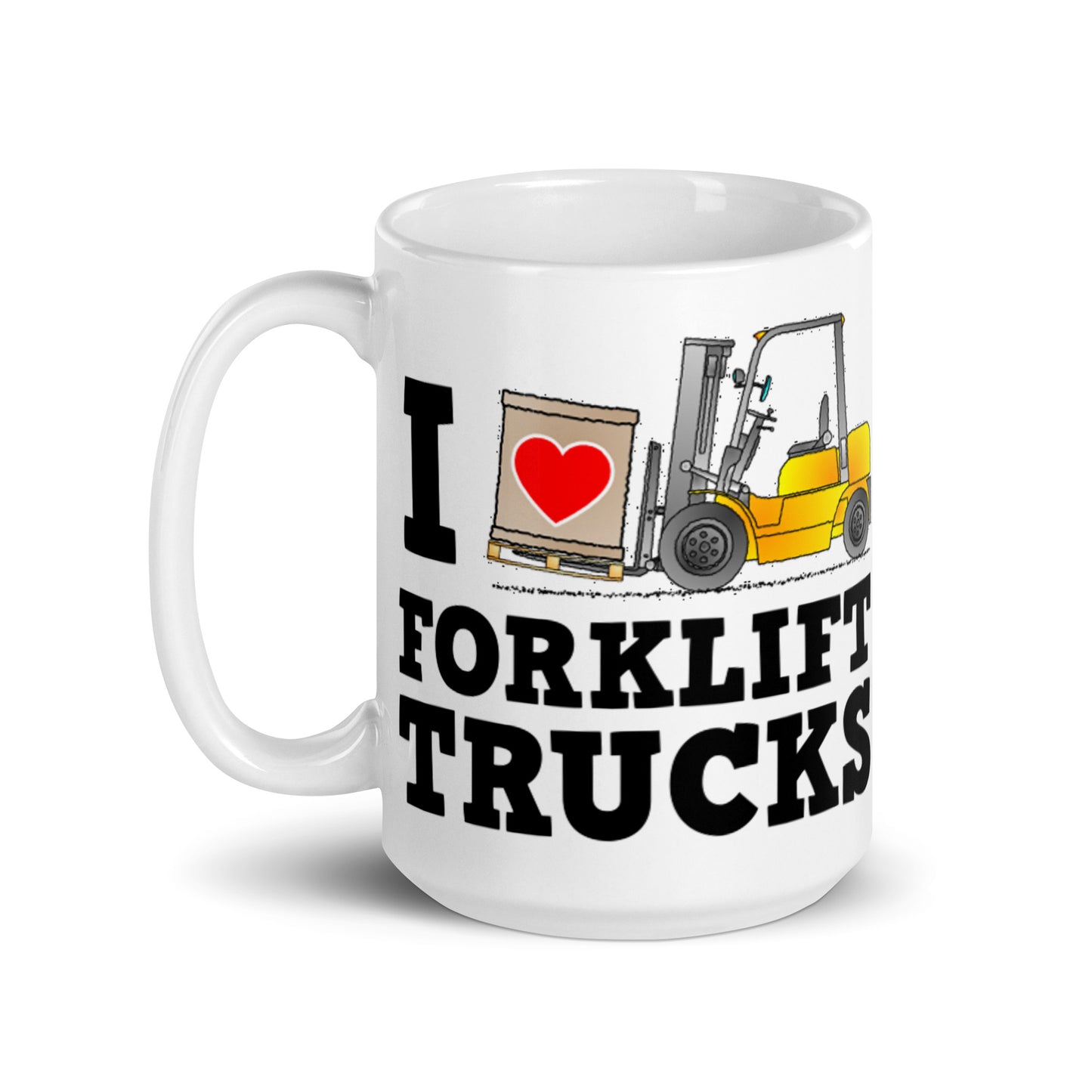 I Love Forklift Trucks Valentine Day Mug