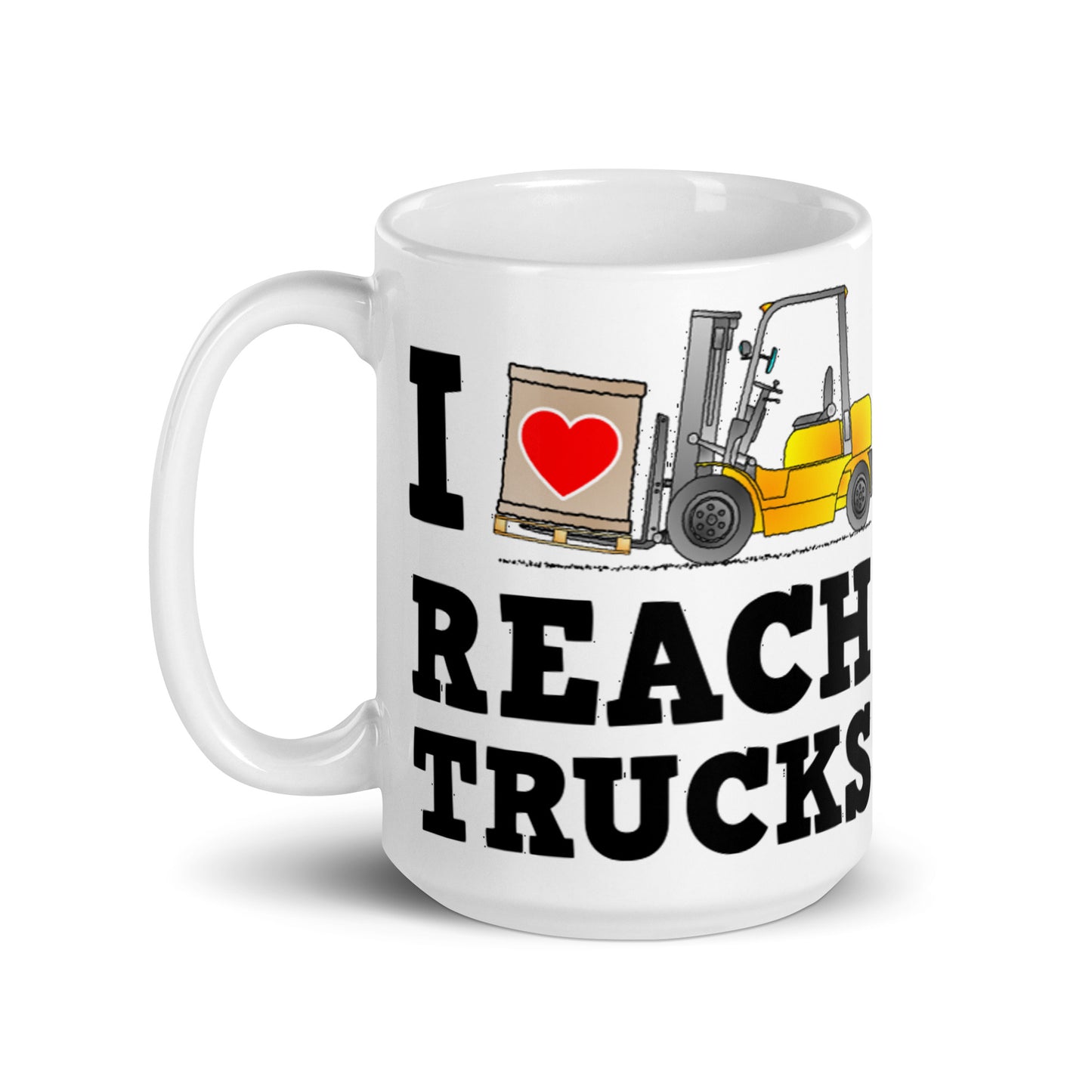 I Heart Reach Trucks Valentines Mug