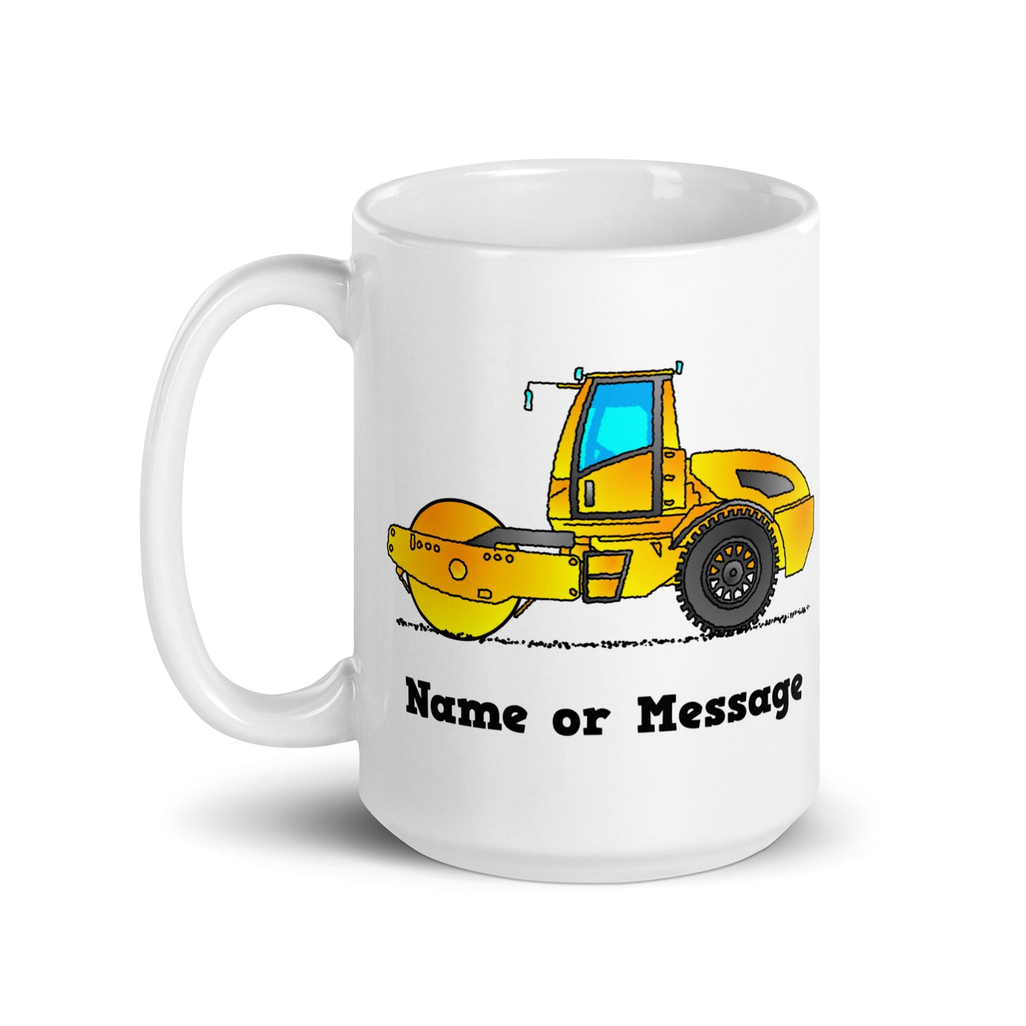 Personalized Yellow Compact Roller Mugs