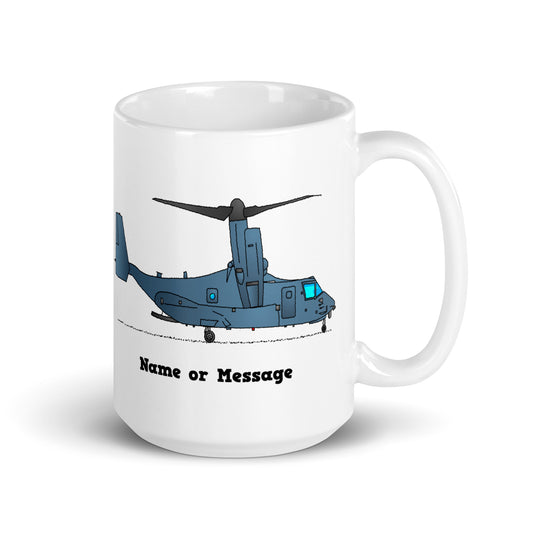 Personalized Tilt-Rotor Osprey Helicopter Mugs