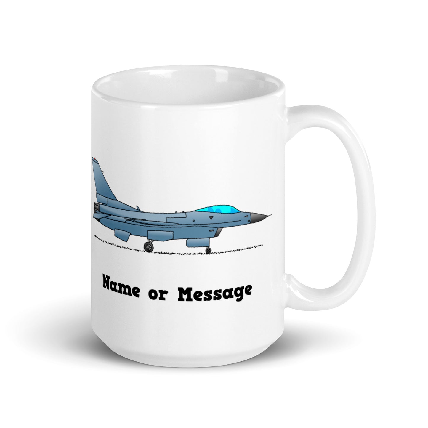 Personalized Fighter Jet Mug