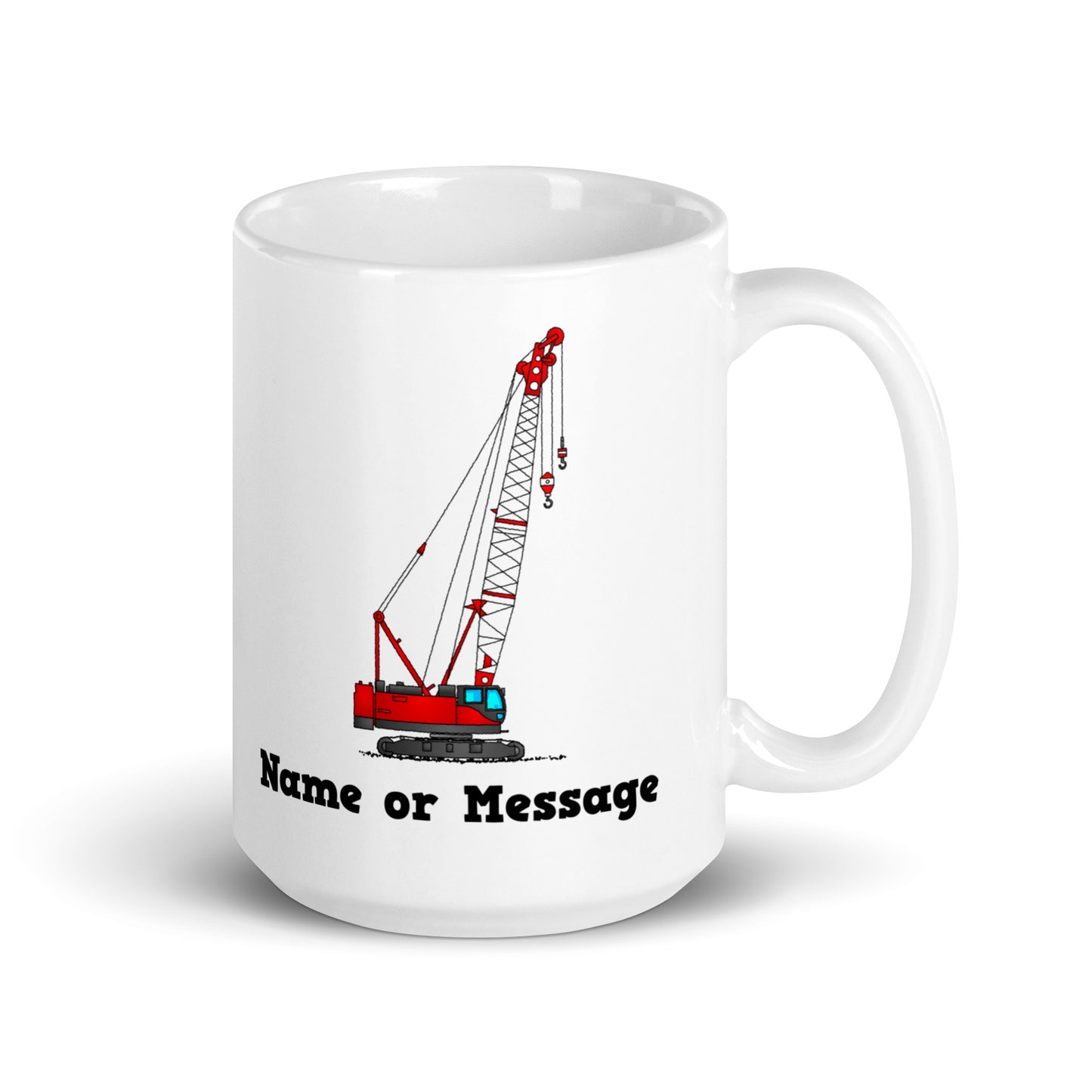 Personalized Red Crawler Crane Mug