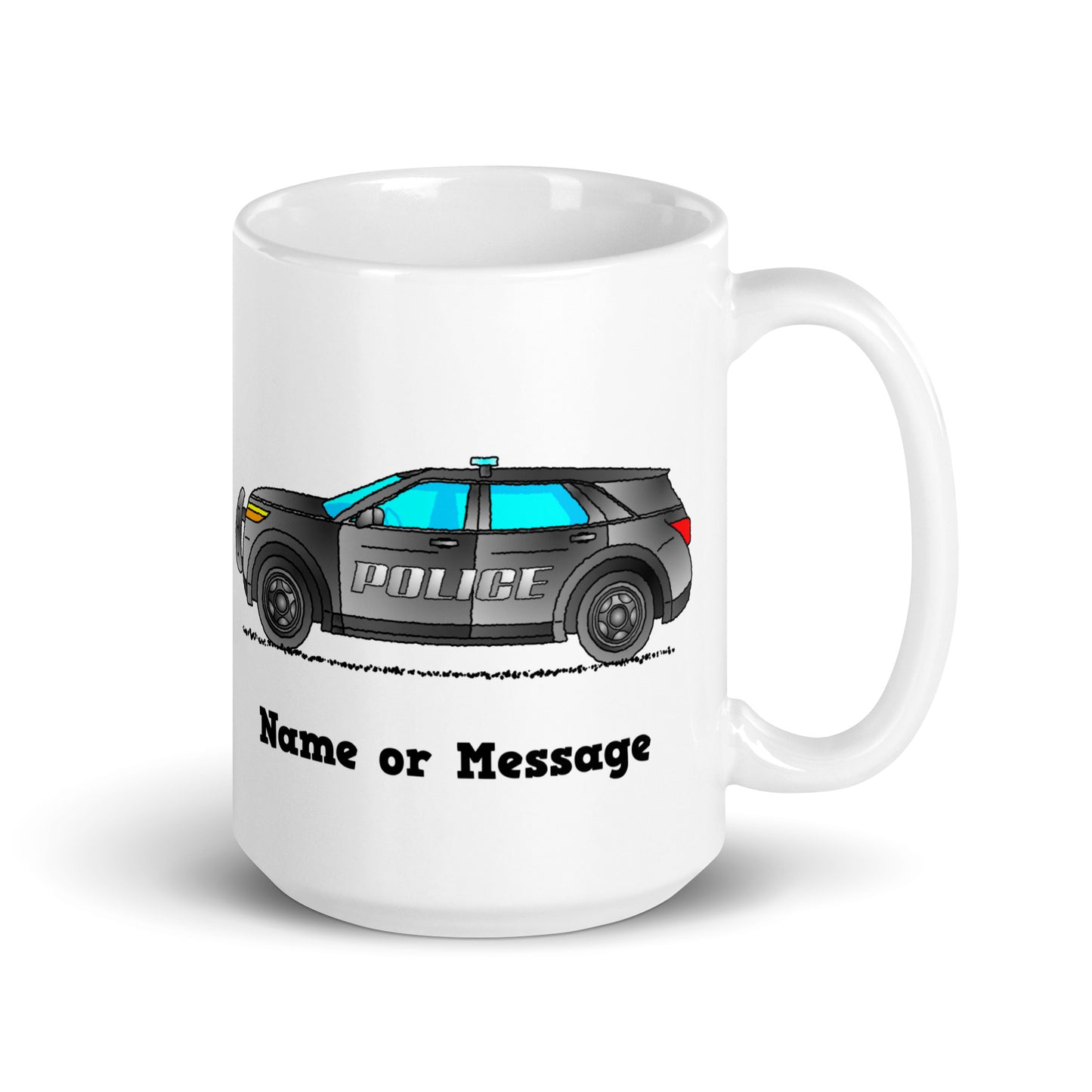 Personalized Police Patrol Car Mug